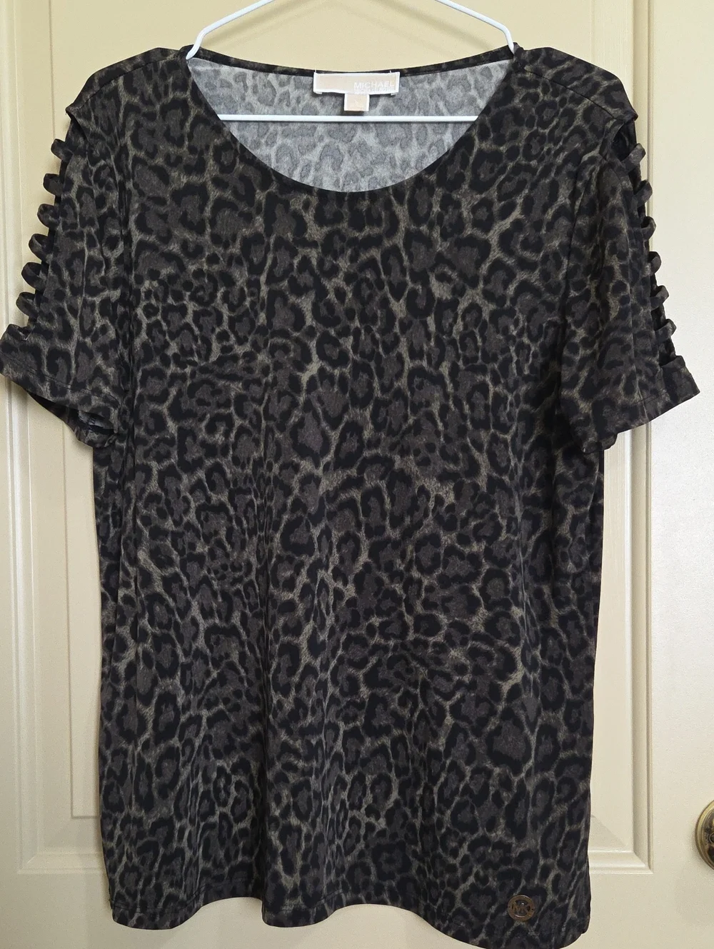 Michael Kors Vintage Leopard Print Shirt